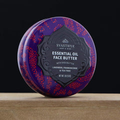 Svasthya Face Butter jar rich in shea and argan for hydration.