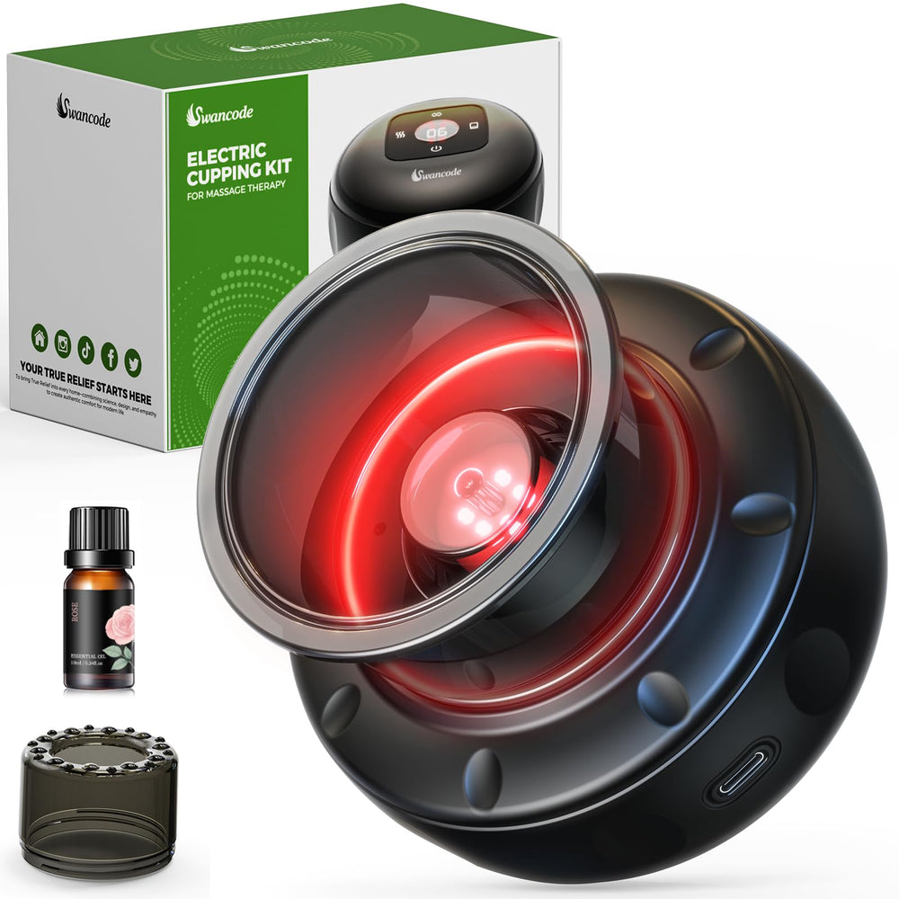 Swancode 5-in-1 cupping massager compact device for at-home recovery