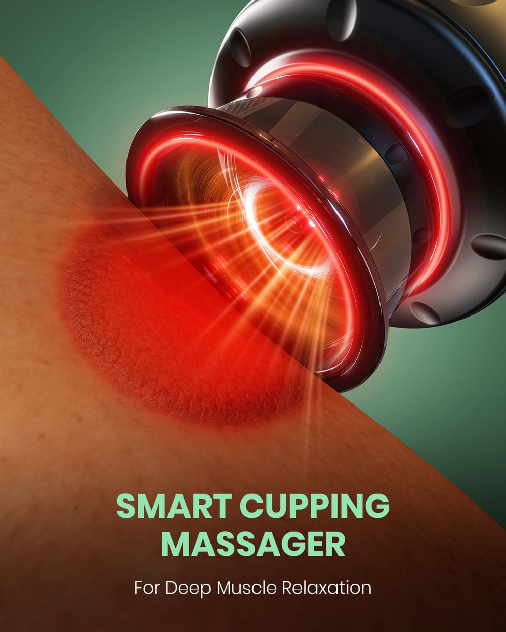 Swancode electric cupping device with red light for soothing heat therapy