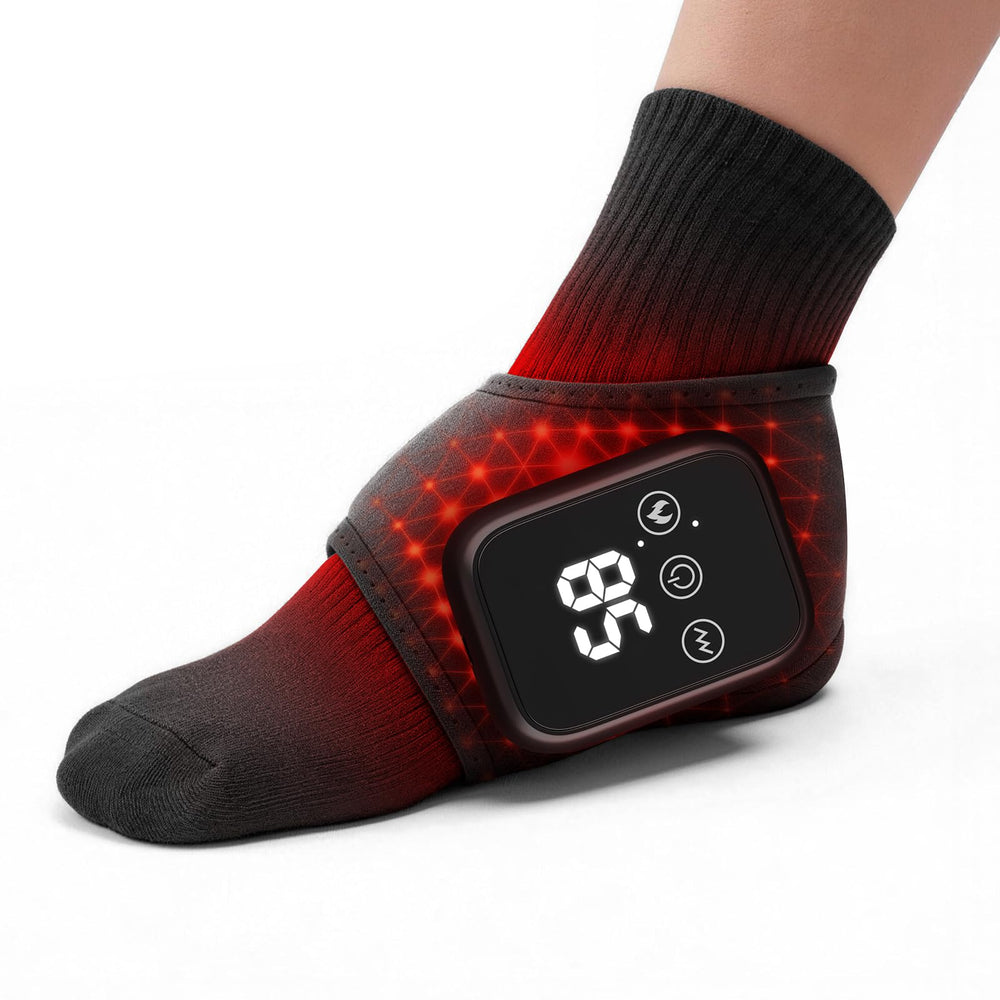 Swancode Foot Renew massager in hand for on-the-go relief