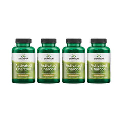 Swanson Activated Charcoal bottle front for convenient daily digestive support