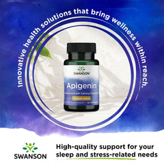 Swanson Apigenin bottle pour—pouring action suggests simple daily use.