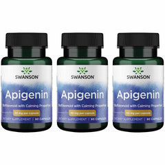 Swanson Apigenin bottle—sleep support and calm after a long day.