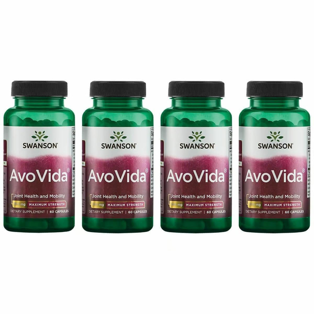 Swanson AvoVida joint support bottle front highlights natural avocado unsaponifiables