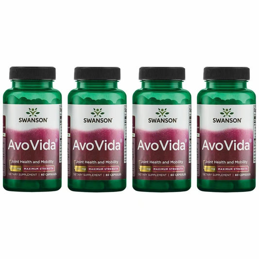 Swanson AvoVida joint support bottle front highlights natural avocado unsaponifiables