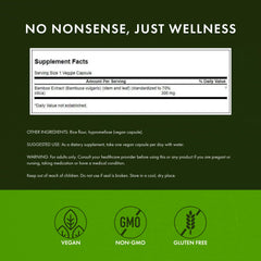 Swanson Bamboo Extract bottle with 60 veggie capsules for daily use.