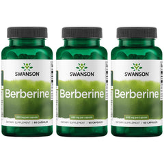 Swanson Berberine bottle front view for metabolic balance support