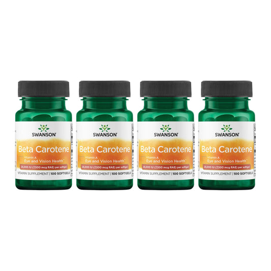 Swanson Beta-Carotene softgel bottle front highlighting eye health support potential