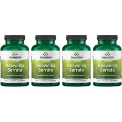 Swanson Boswellia Serrata bottle shows standardized extract for joint support and everyday mobility.