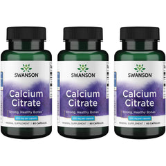 Swanson Calcium Citrate 200 mg bottle for bone health and easy absorption