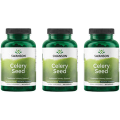 Swanson Celery Seed Maximum Strength bottle front view promotes urinary tract health
