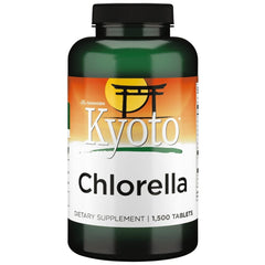 Swanson chlorella bottle front, a high-potency greens supplement for daily wellness.