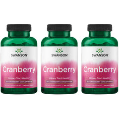 Swanson Cranberry softgels bottle showing 20:1 concentrate potency for daily support