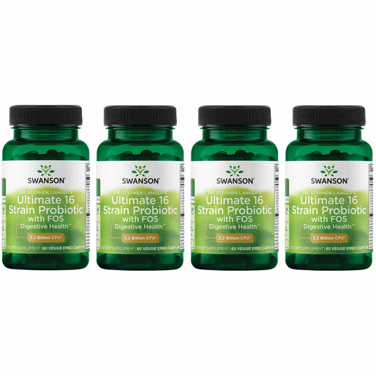 Swanson Dr. Stephen Langer probiotic bottle supports daily digestion.