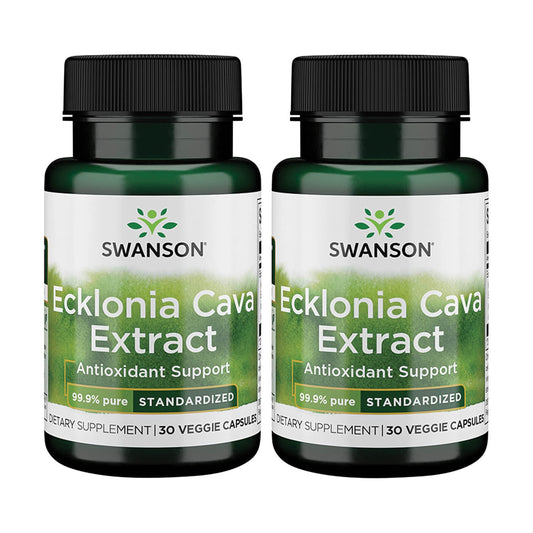 Swanson Ecklonia Cava Extract bottle shows pure, standardized capsules for daily use.