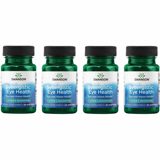 Swanson Lutein & Zeaxanthin softgels bottle supports macular health.