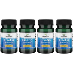 Swanson Fisetin 100 mg bottle front, potential support for focus and daily cognition.