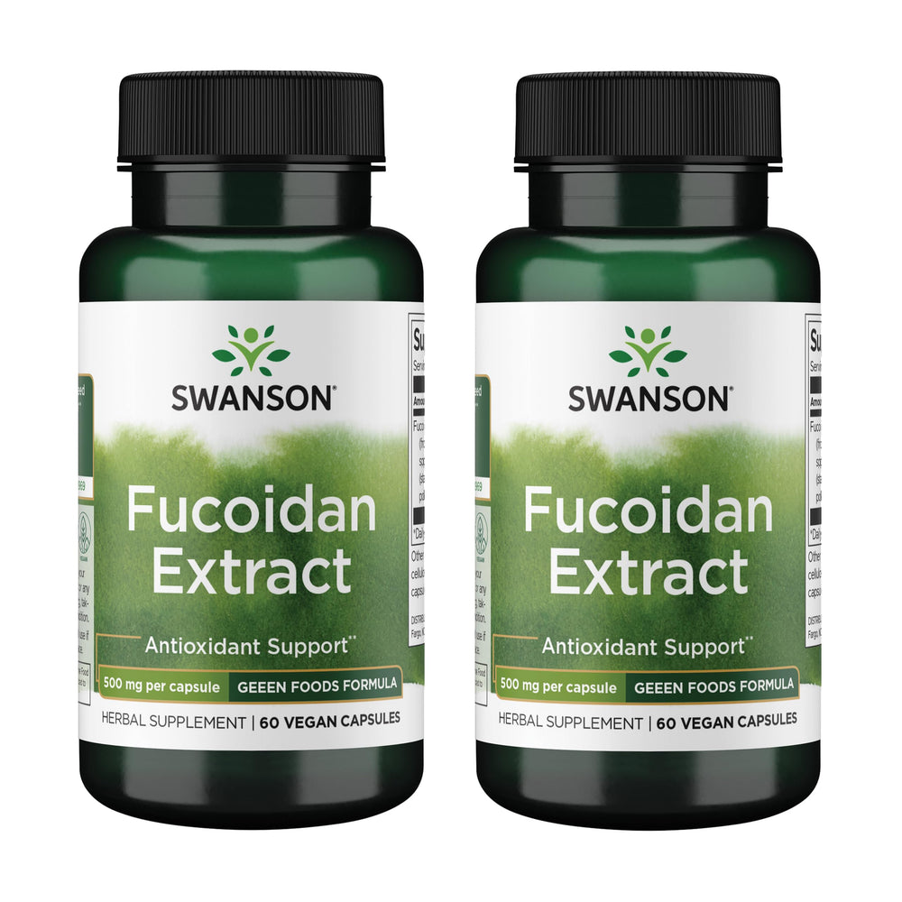 Swanson Fucoidan Extract bottle-front highlighting immune-support potential in daily routine
