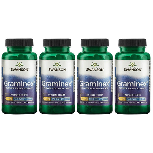 Swanson Graminex flower pollen extract bottle for prostate support.