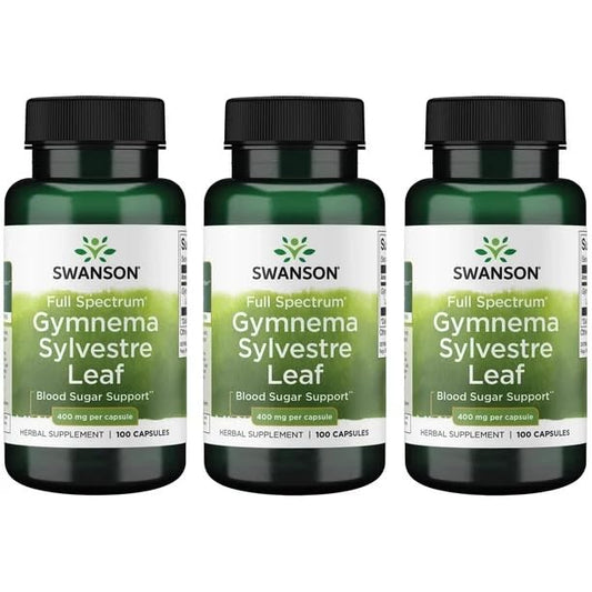 Swanson Gymnema Sylvestre capsules for daily wellness support and appetite awareness.