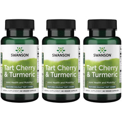 Swanson Hiactives Tart Cherry and Turmeric bottle with capsules for joint and antioxidant support