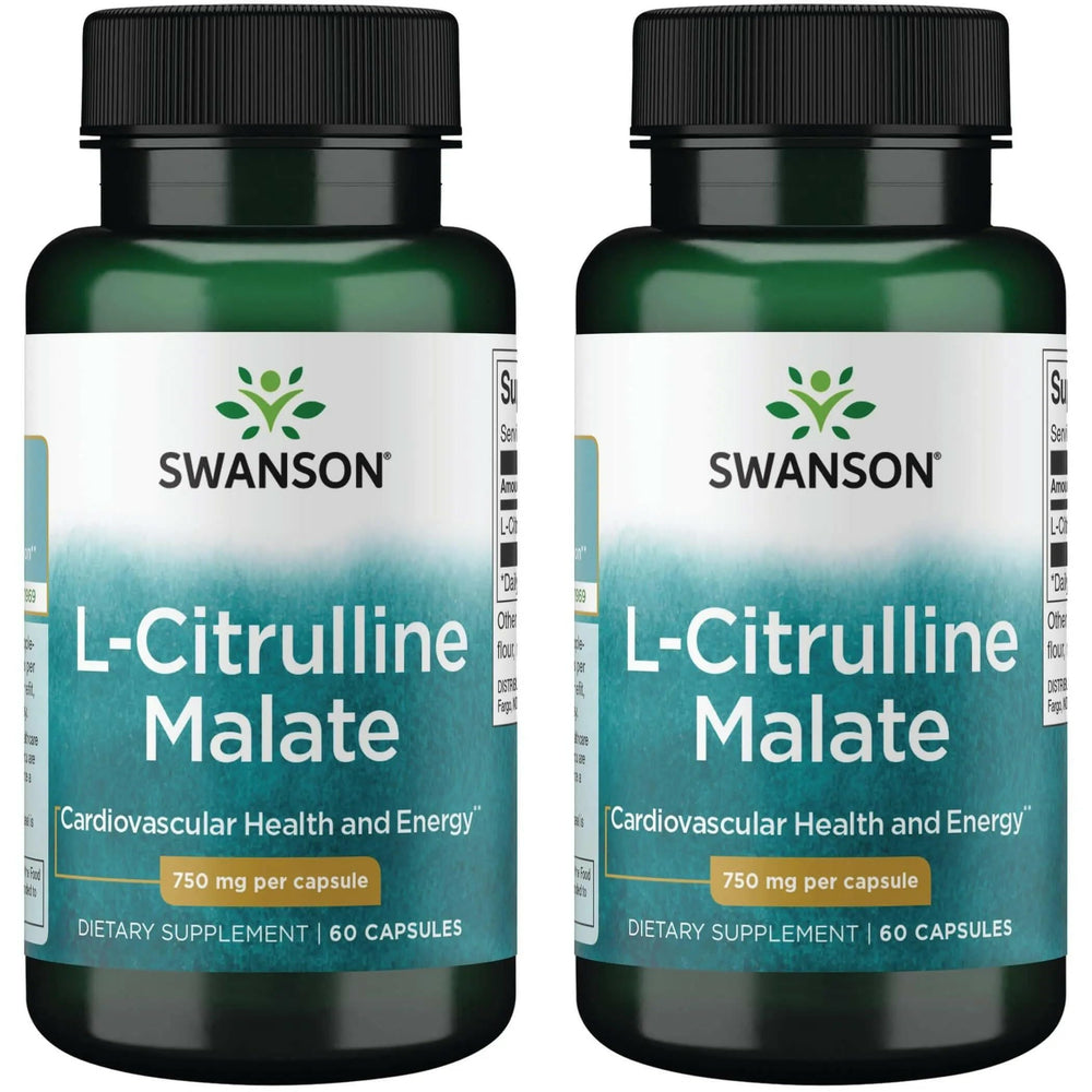 Swanson L-Citrulline Malate bottle front showing natural energy support.