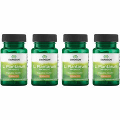 Swanson L. Plantarum bottle front showing 10 billion CFUs for gut support.