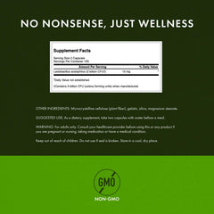 Swanson Lactobacillus Acidophilus label details indicating non-GMO and quality.