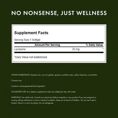 Lycopene capsules promote men’s health through prostate wellness routines.