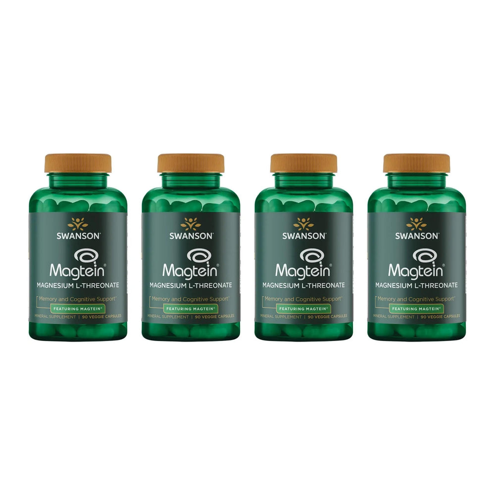 Swanson Magnesium L-Threonate bottle front displays a clear label for easy daily supplementation.