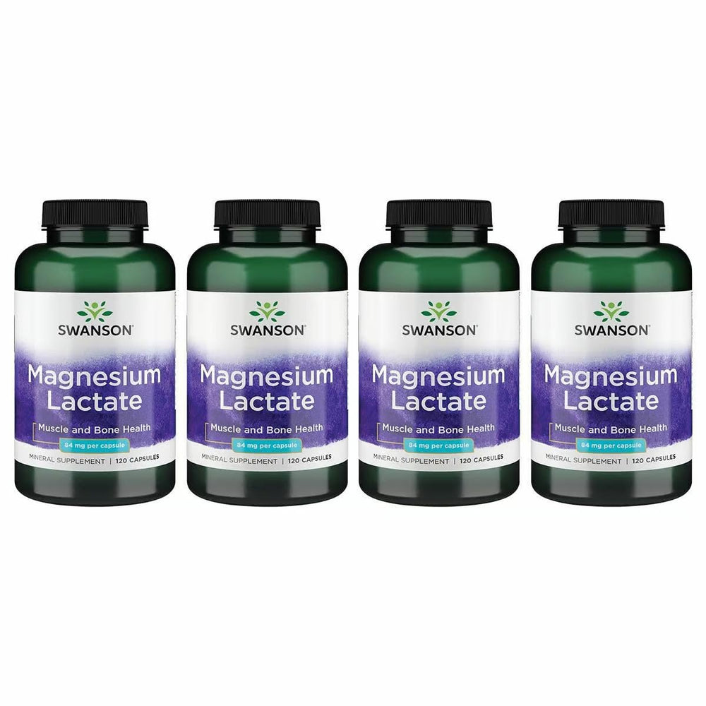 Swanson Magnesium Lactate bottle pour, convenient daily mineral support