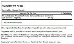 Swanson Magnolia Bark capsules for daily digestive and nervous system support.