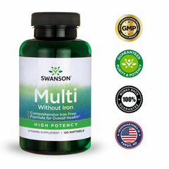 Swanson Multi Without Iron label with 2-pack indicator communicates value.