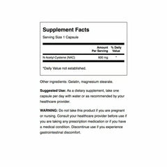 Swanson NAC capsules close-up highlights easy-to-take daily supplement.