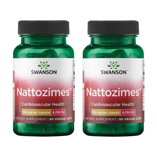 Swanson Nattozimes triple-strength 195 mg bottle shown for enzyme support