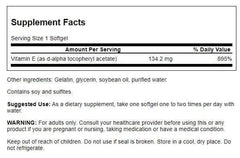 Swanson Natural Vitamin E 2-pack bottle image, convenient multi-pack for ongoing heart health and antioxidant protection.