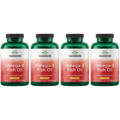 Swanson Omega-3 lemon-flavored bottle supports heart and brain function and joint wellness.
