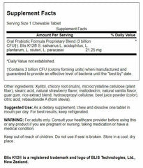 Swanson Oral Probiotic Formula tablet dissolving in the mouth for chewable use