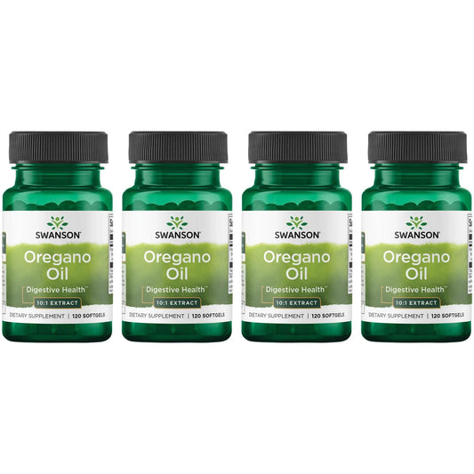 Swanson Oregano Oil 10:1 extract bottle for digestive support.