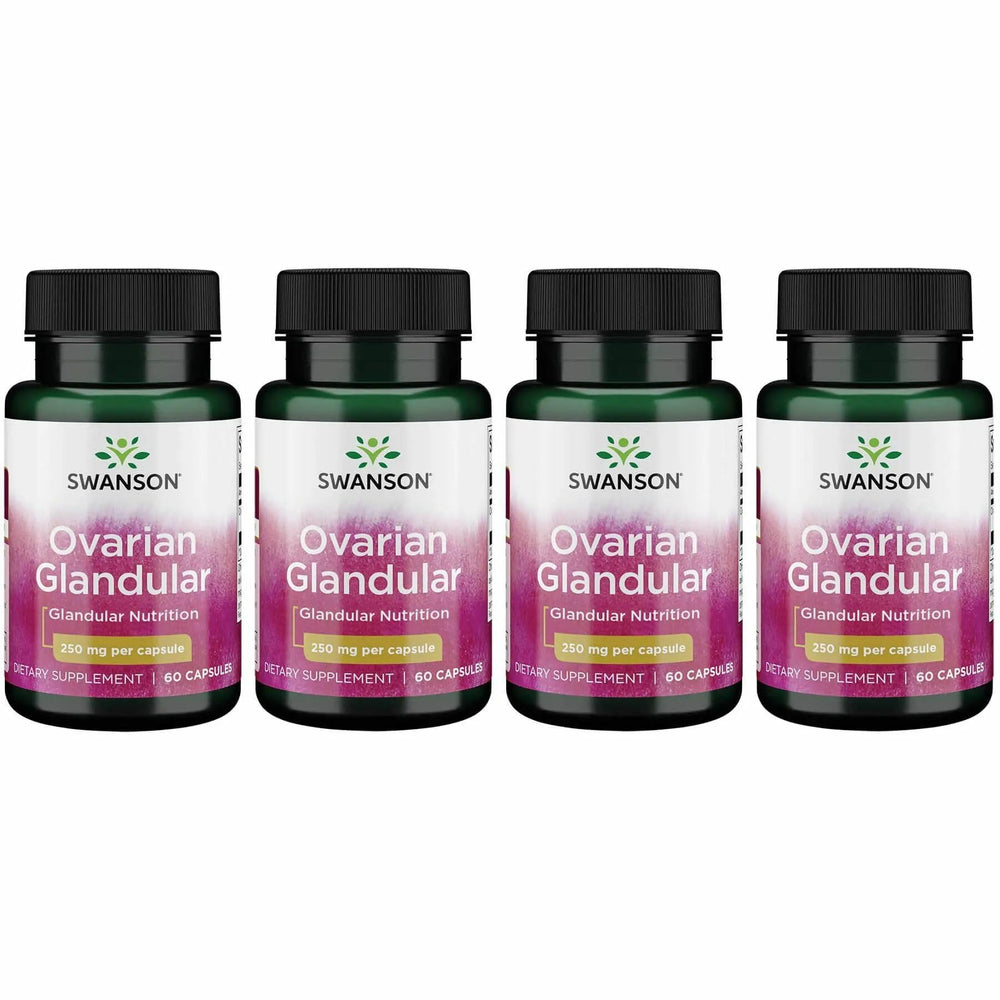 Swanson Ovarian Glandular bottle and label signaling premium wellness support.