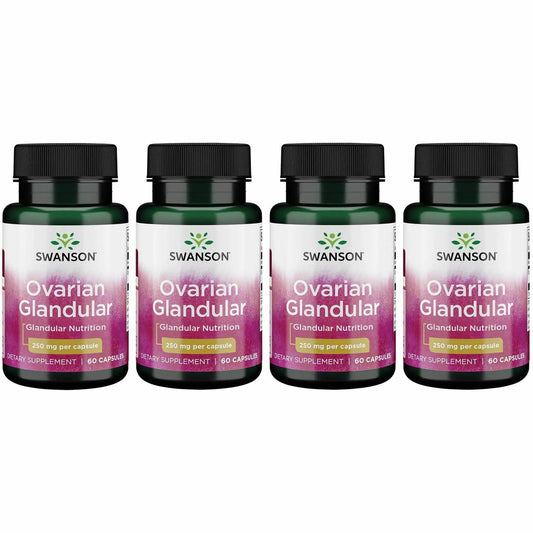 Swanson Ovarian Glandular bottle and label signaling premium wellness support.