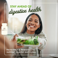 Close-up of Swanson Prebiotic capsules for gut-friendly flora
