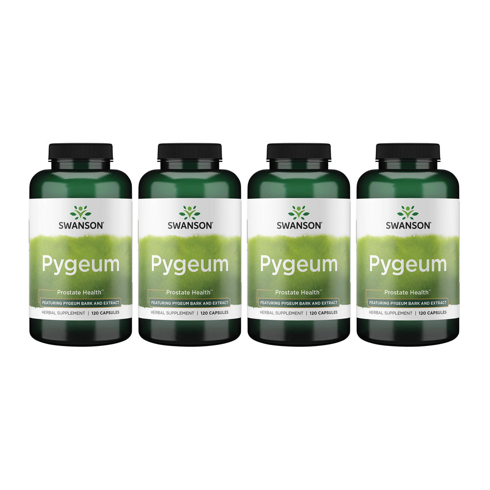 Swanson Pygeum 400 mg bottle front view for daily urinary support