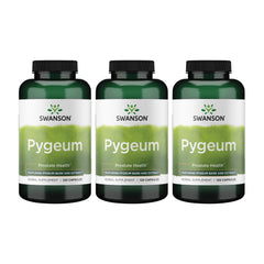 Swanson Pygeum 400mg bottle close-up highlighting dosage for urinary support.