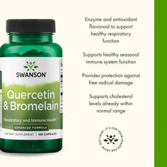 Swanson Quercetin Bromelain cholesterol-friendly formula supports normal ranges.