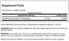 Close-up of Swanson R-5-P capsules highlighting easy-to-swallow design