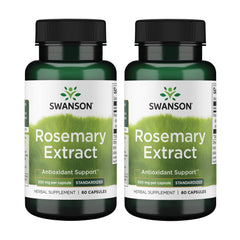 Swanson rosemary extract bottle close-up showing 500 mg strength for daily antioxidant support