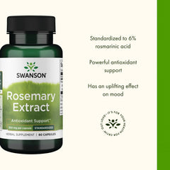 Swanson rosemary extract packaging on display, brand-approved and trusted