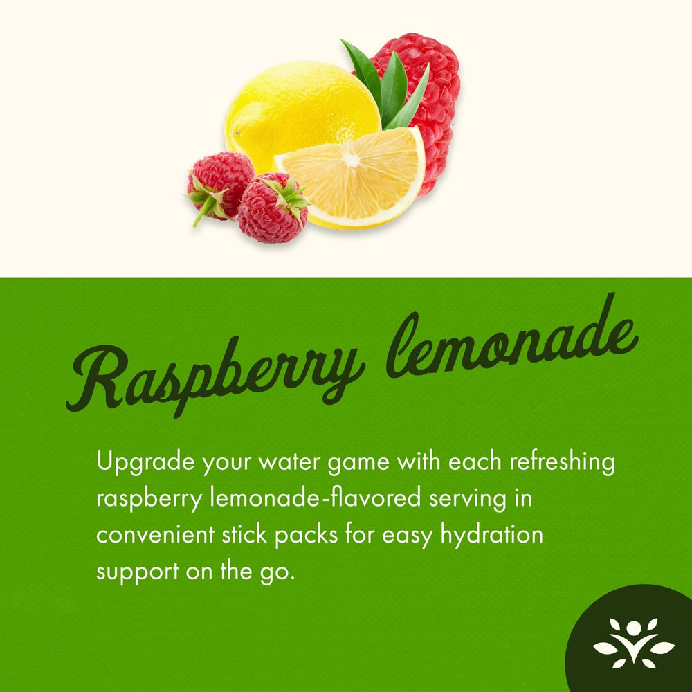 Swanson Simply Hydrate Raspberry Lemonade poured into a glass for a refreshing sip.