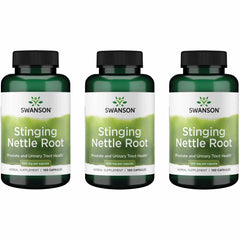 Swanson Stinging Nettle Root bottle with 500mg capsules for daily support